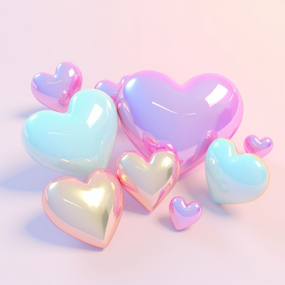 A heart shape confectionery jewelry.