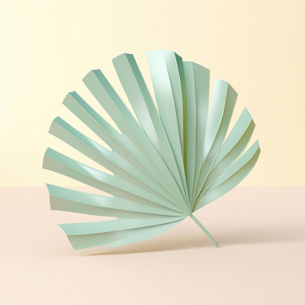A palm leaf origami single object chandelier.