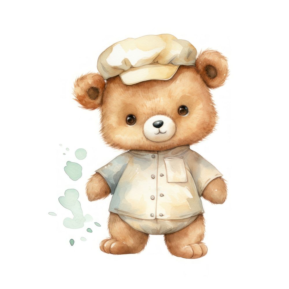 Nurse bear cartoon cute toy.