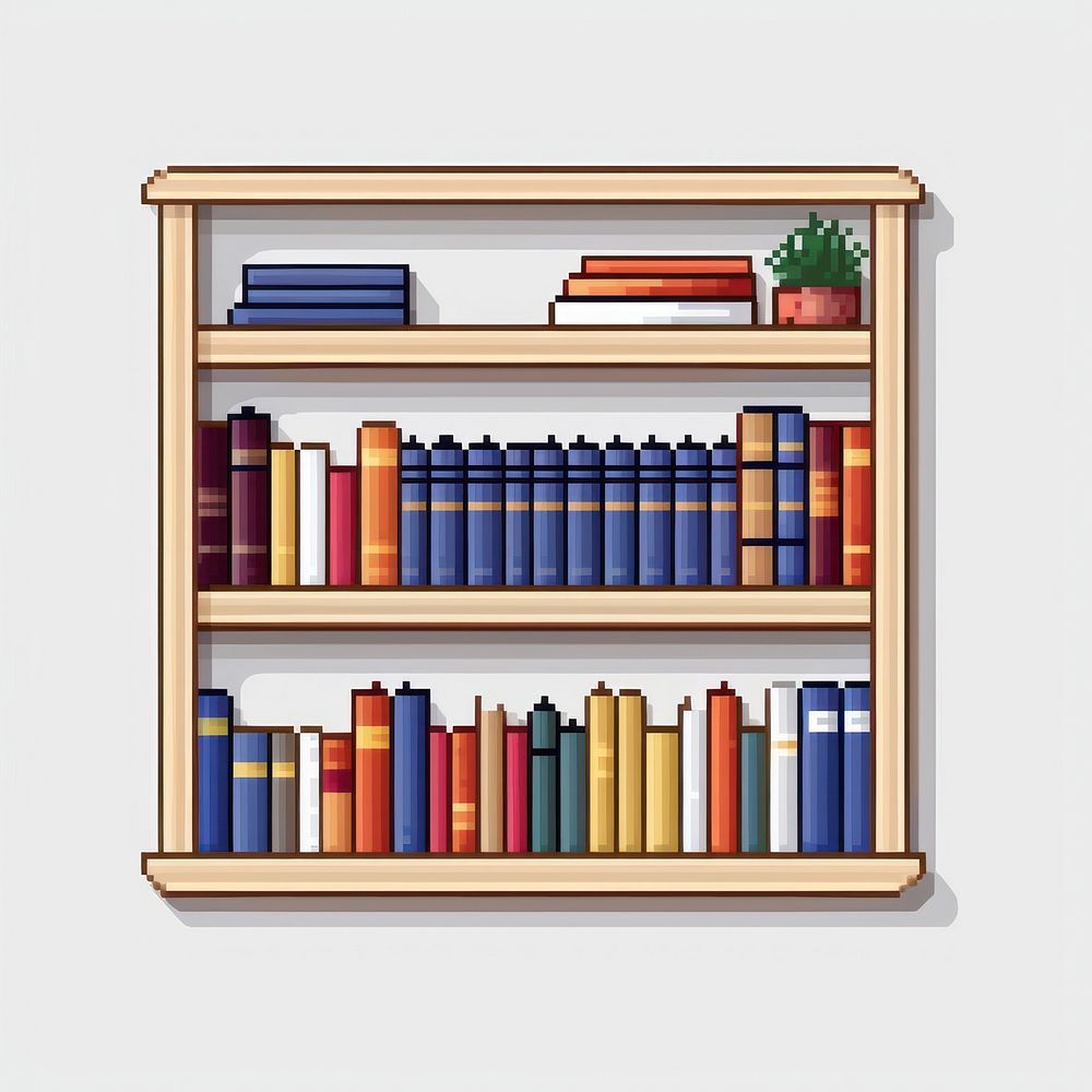 Cross stitch book shelf publication bookshelf.