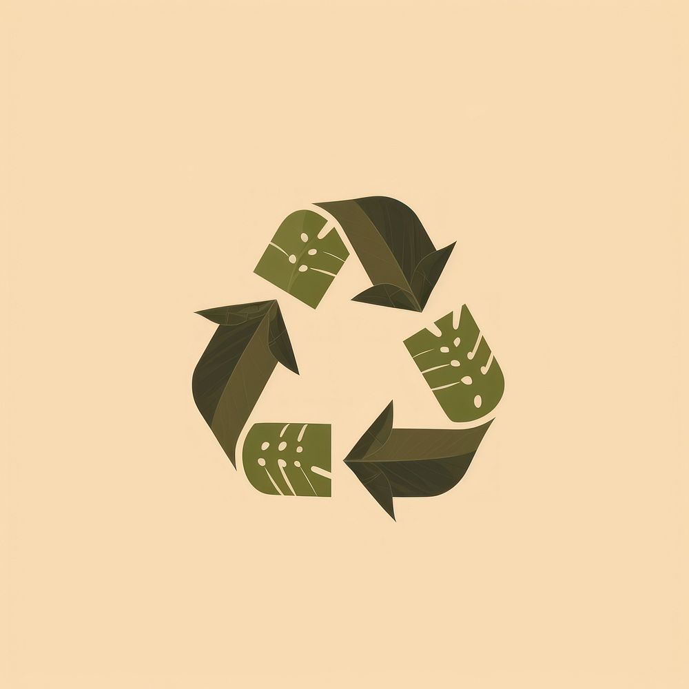 Recycle icon symbol circle shape.