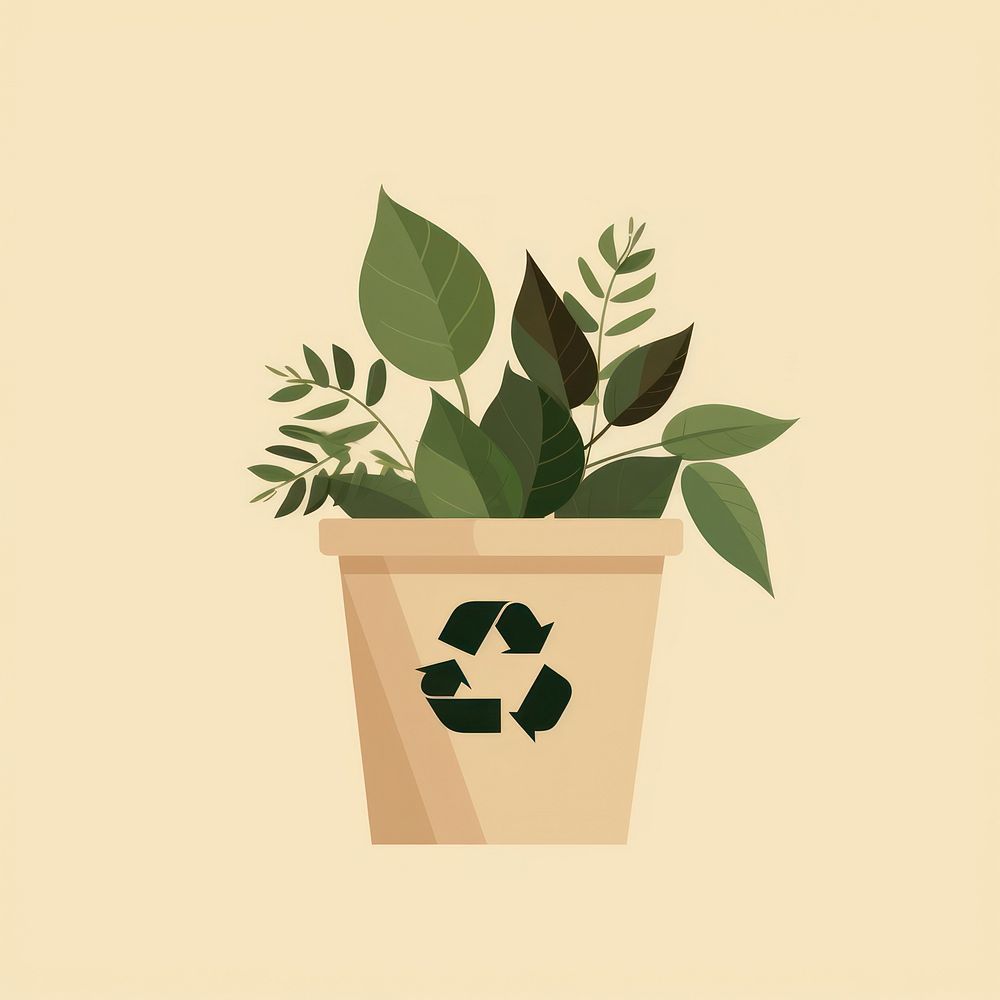 Recycle icont plant leaf houseplant.