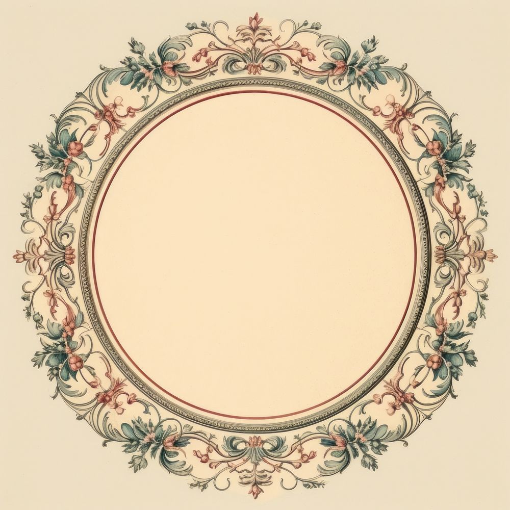 Victorian pattern circle photography.