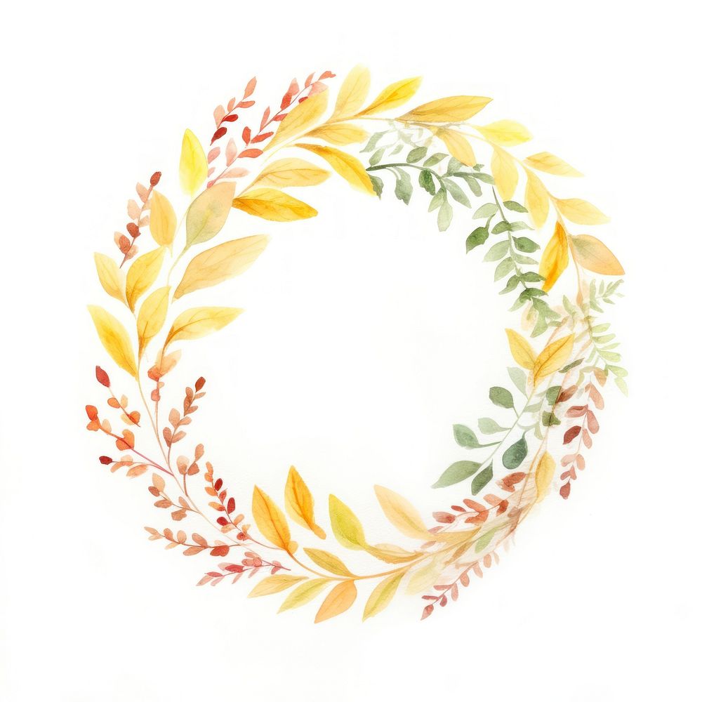 A wreath pattern white background celebration.