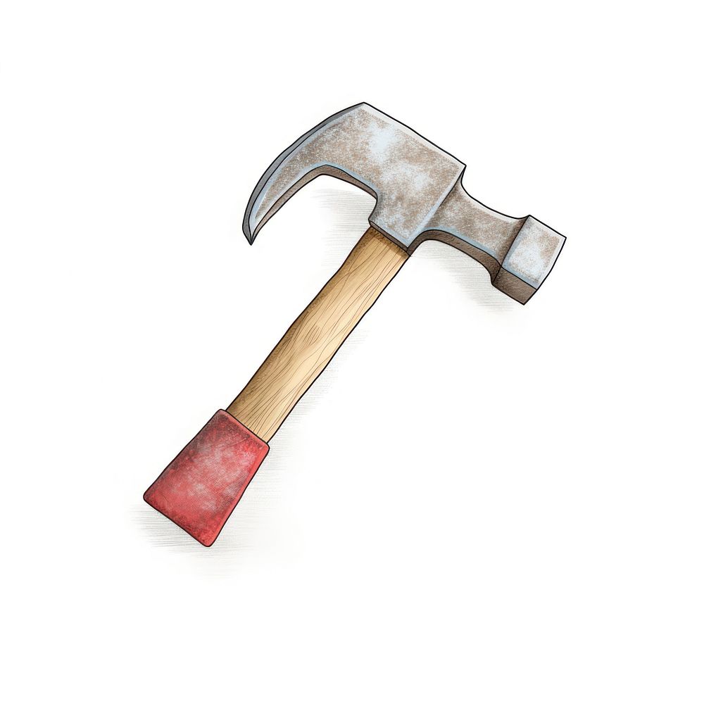 A hammer tool white background electronics.