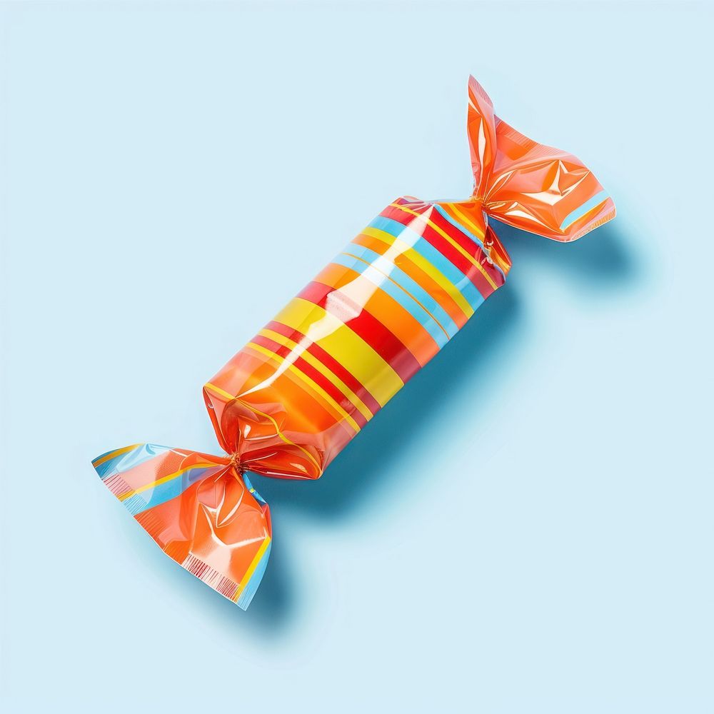 Candy in a wrapper food confectionery origami.