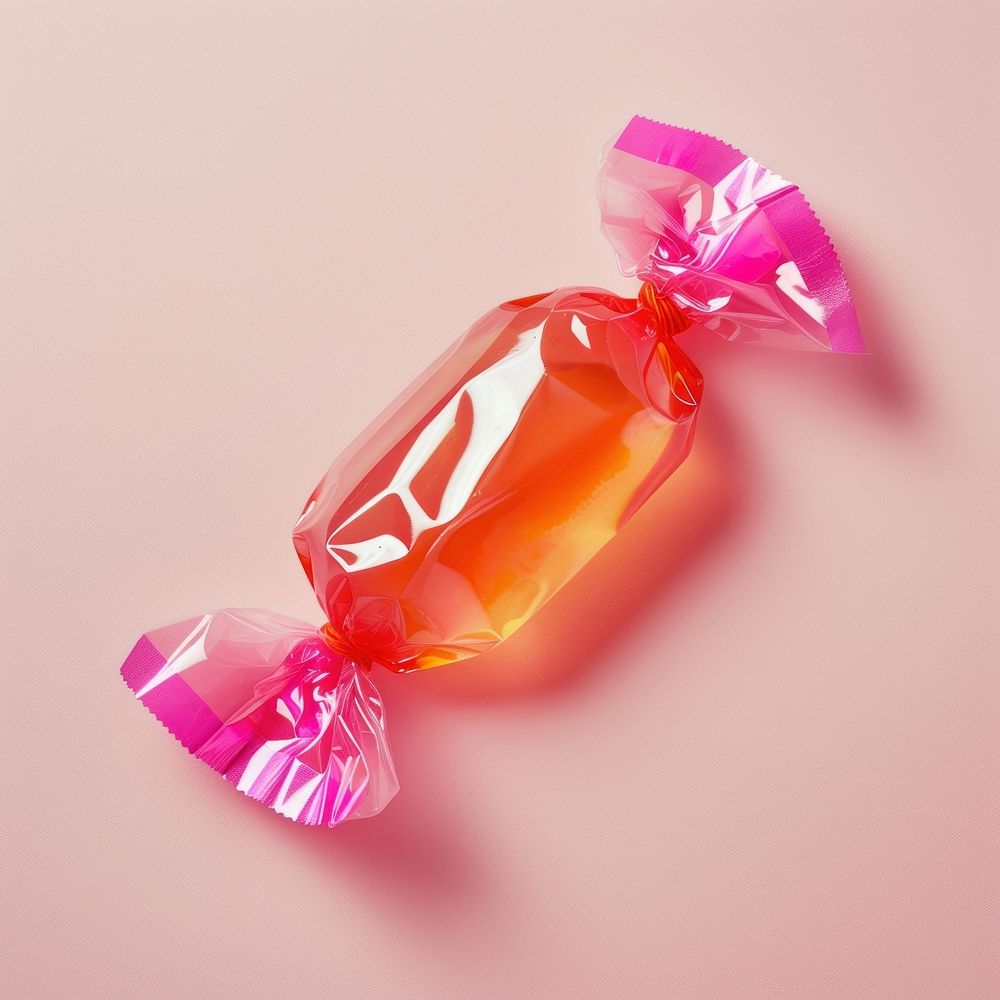 Candy in a wrapper confectionery gemstone lollipop.
