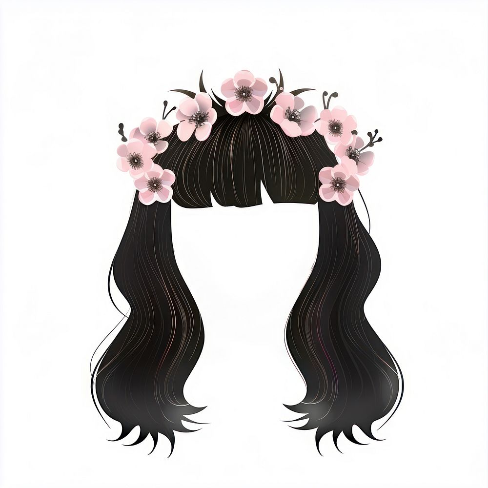 Crown flower hairstlye hairstyle plant art.