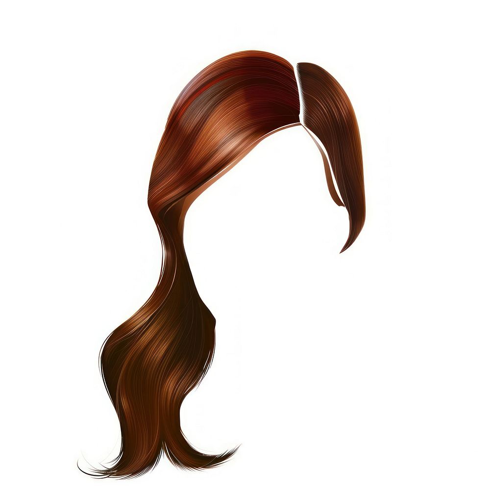 Side part hair hairstyle white background accessories accessory.