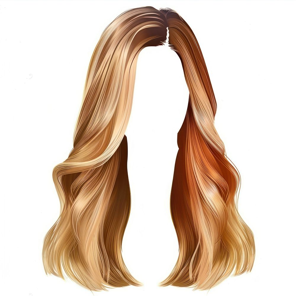 Hairstyle blonde adult white background.