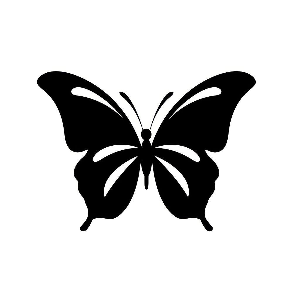 Butterfly icon silhouette logo animal.