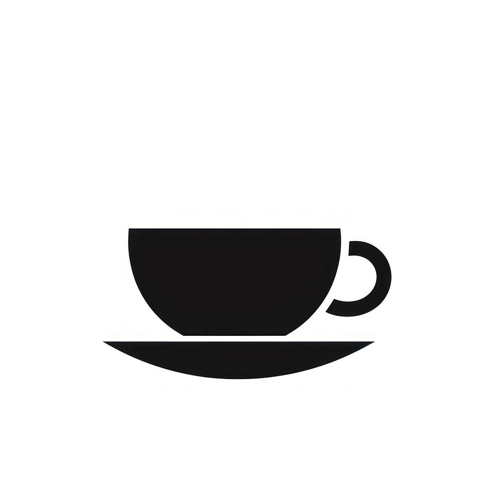 Simple coffee icon drink logo cup.