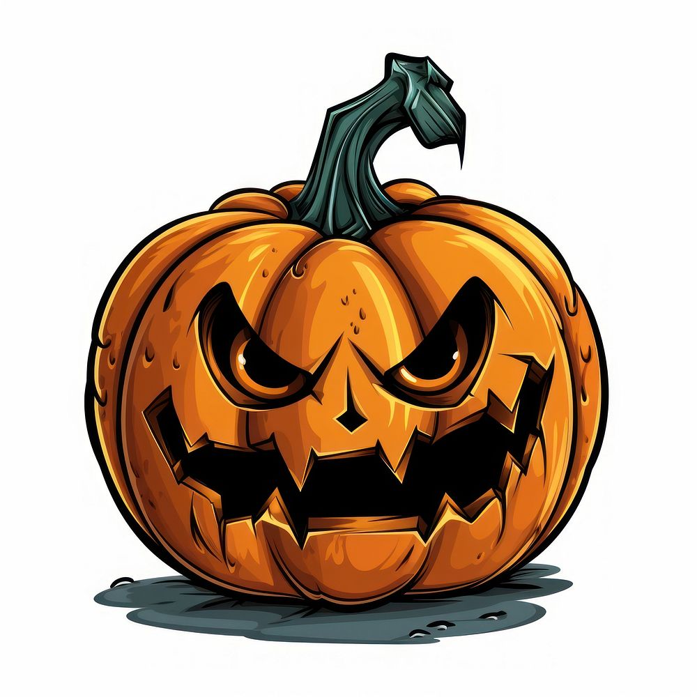 Child pumpkin head Halloween halloween vegetable cartoon.