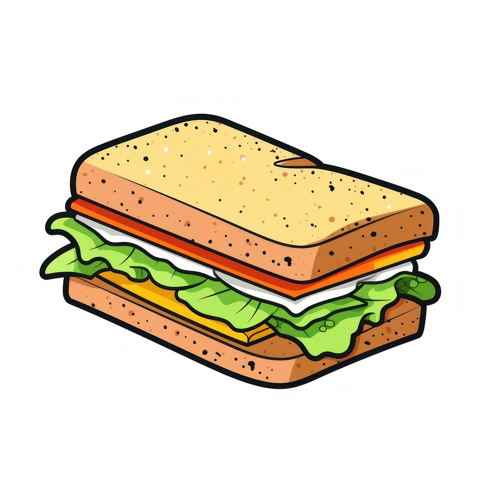 Sandwich Clipart lunch food meal.