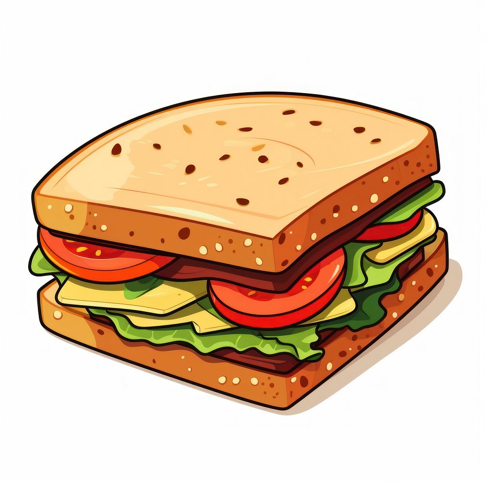 Sandwich Clipart bread lunch food.