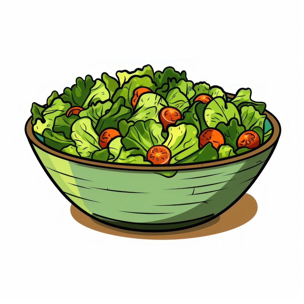 Salad Clipart vegetable lettuce plant.