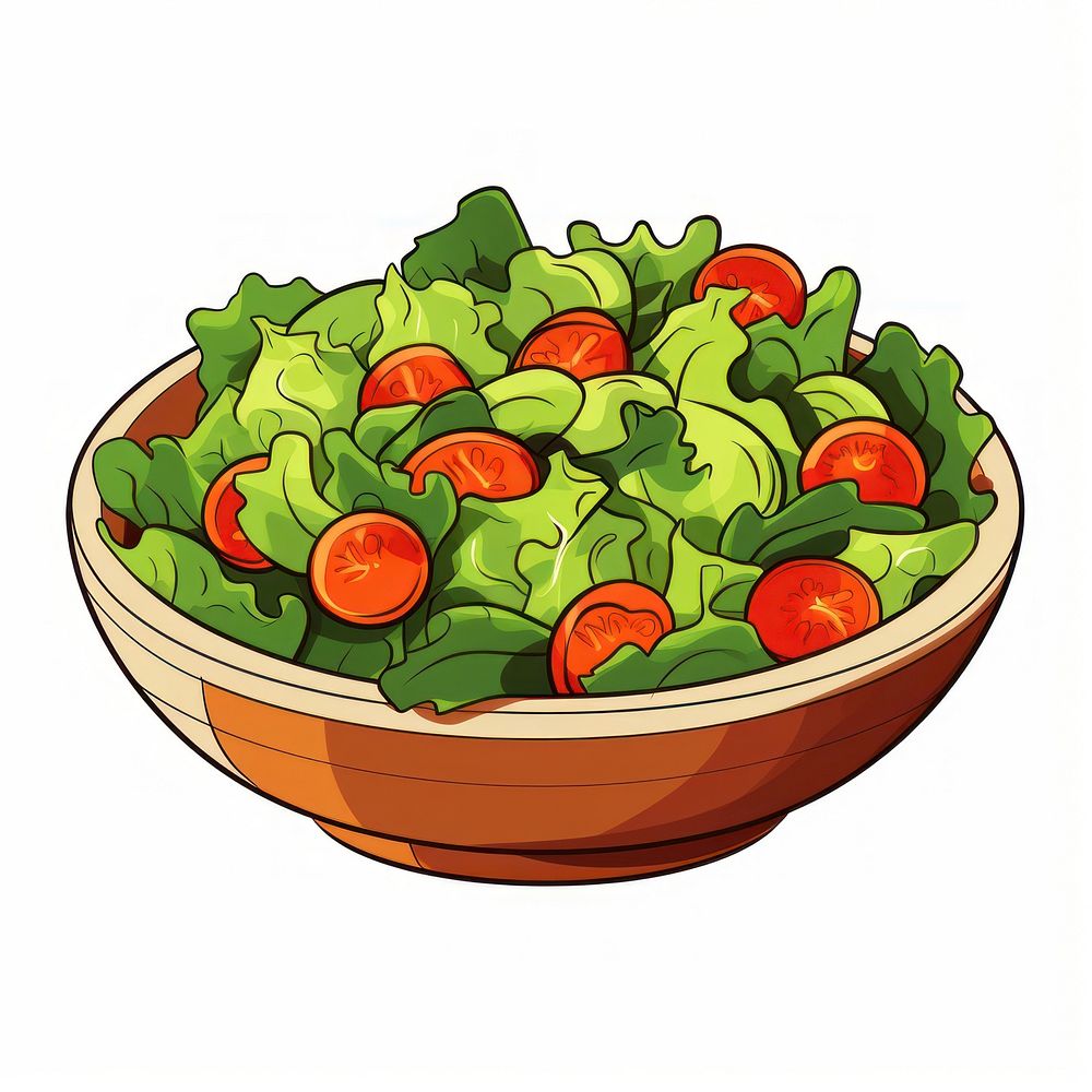 Salad Clipart vegetable lettuce food.