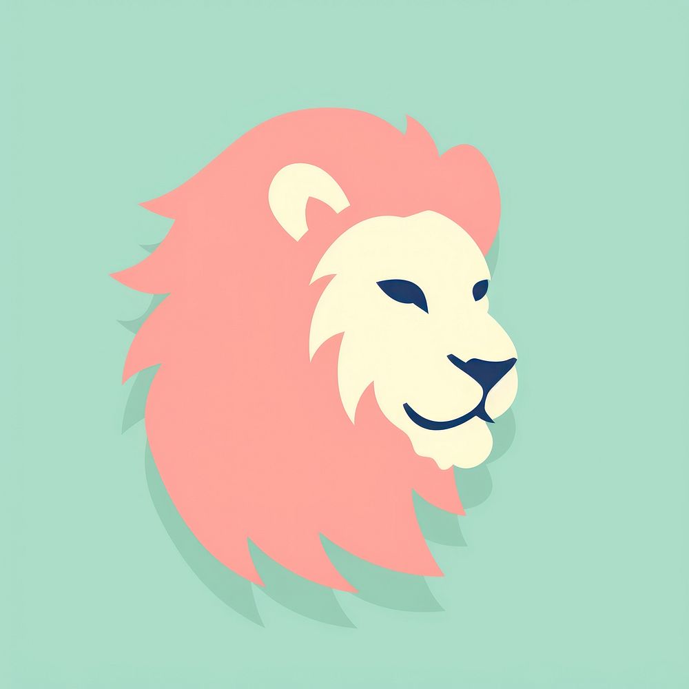 Lion icon mammal animal representation.