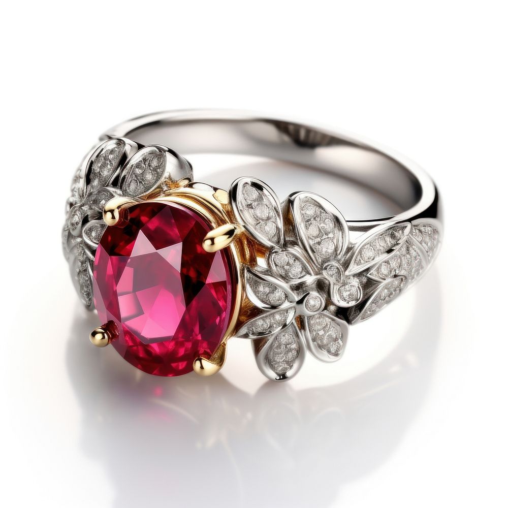 Ruby Ring with Diamonds diamond ring gemstone.