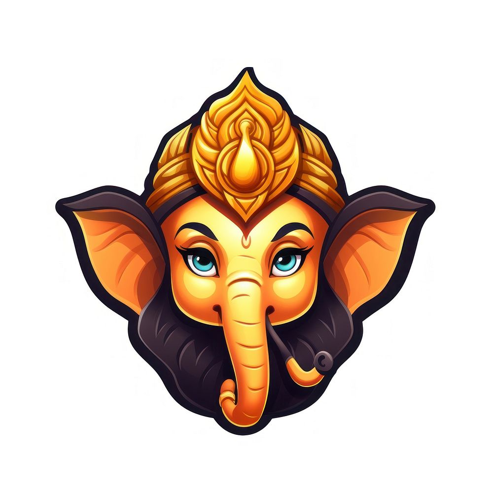Ganesha animal mammal logo.