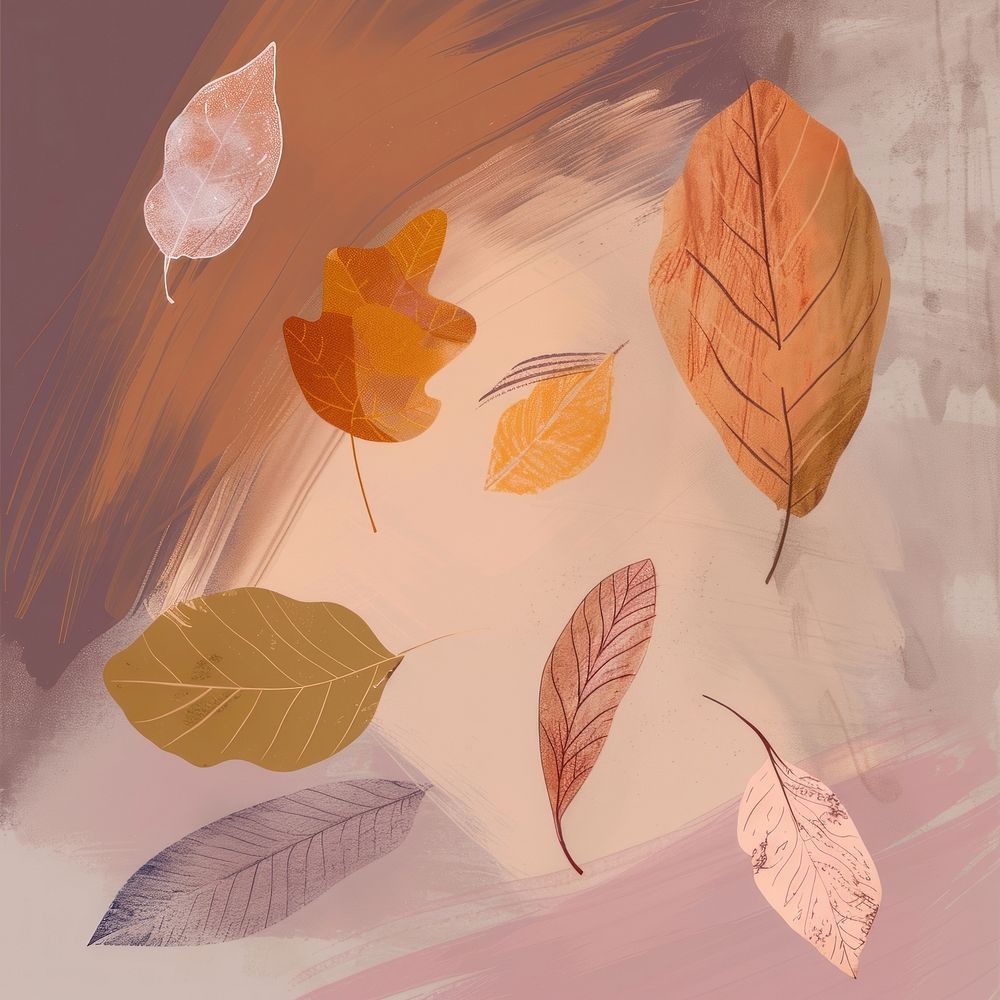 Autumn leaves painting drawing autumn.