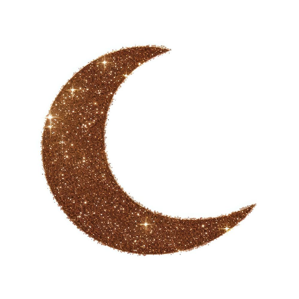 Crescent icon astronomy crescent glitter.