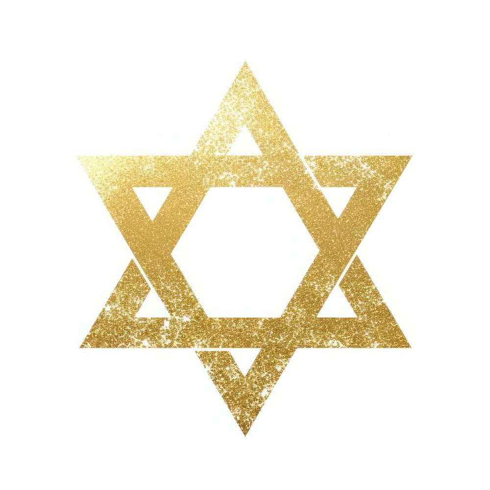 Hexagram icon gold backgrounds symbol.