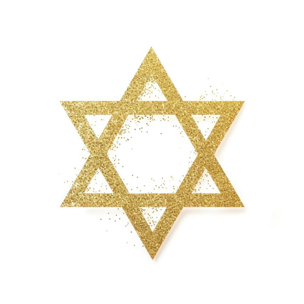 Hexagram icon gold symbol shape.