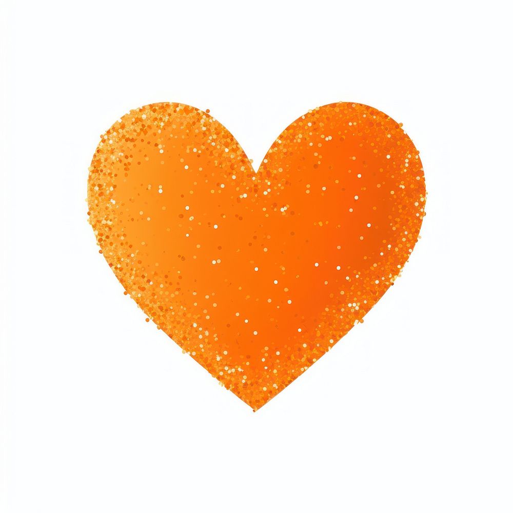 Orange heart broken icon backgrounds shape white background.