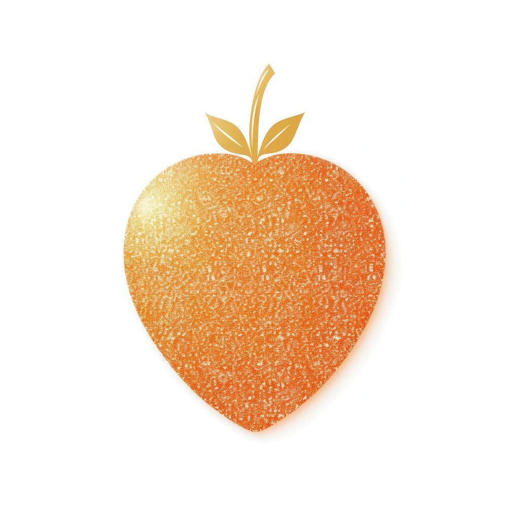Orange strawberry icon fruit plant food.
