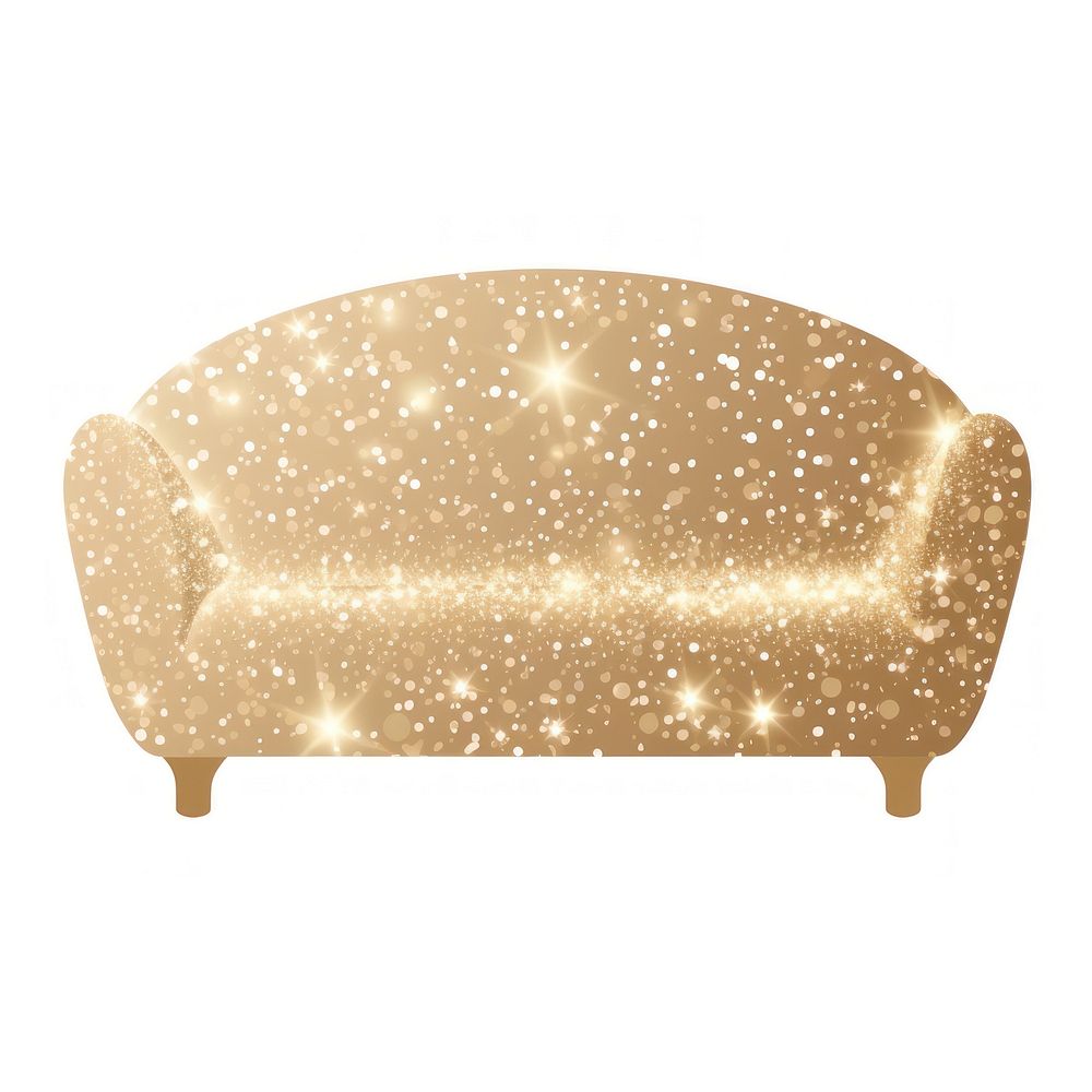 Beige sofa icon furniture white background constellation.