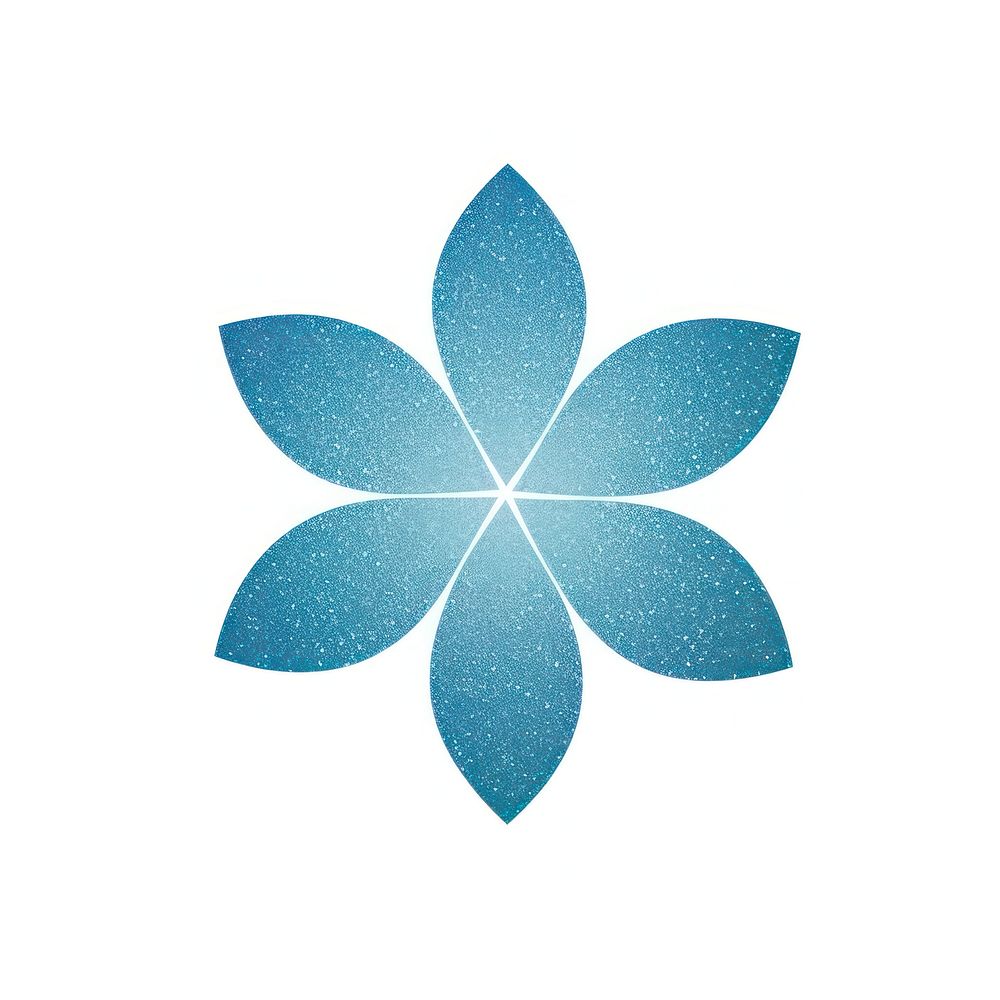 Blue flower icon pattern shape plant.