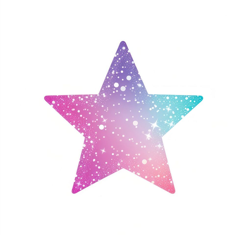 Colorful star icon symbol shape white background.
