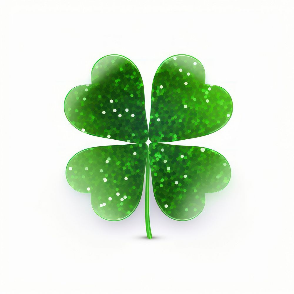 3 leaf clover icon green white background confectionery.