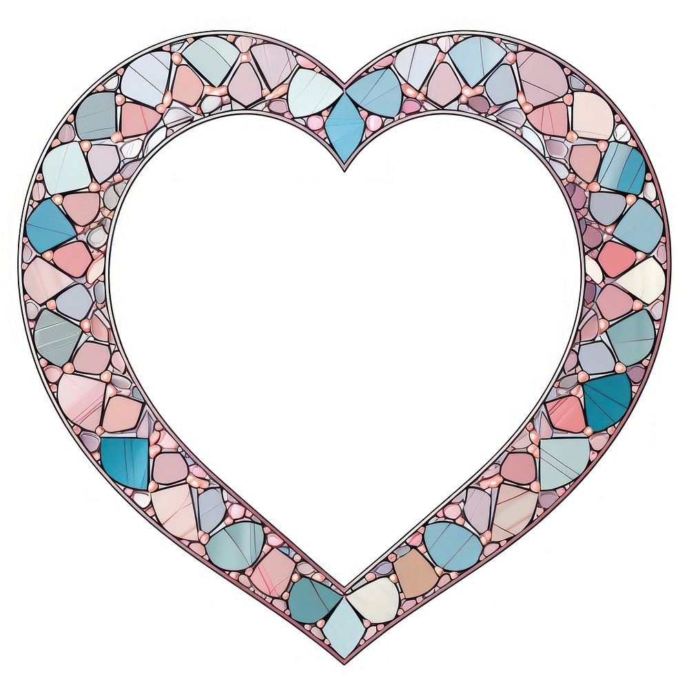 Arch art nouveau Heart heart mosaic.
