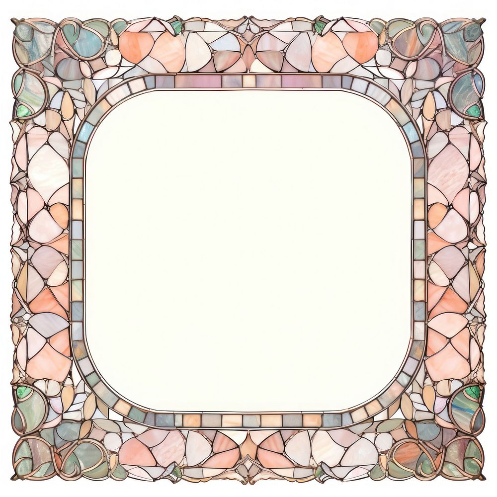 Arch art nouveau Leaf backgrounds frame.