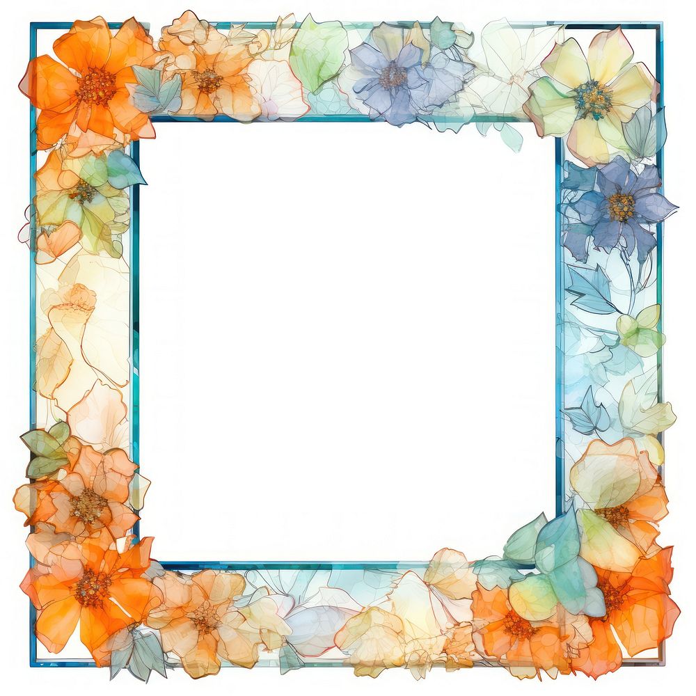Floral backgrounds frame art.