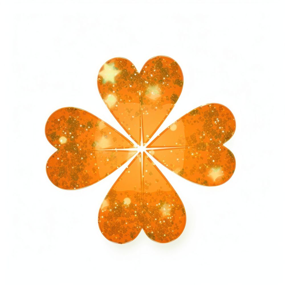 Clover icon shape white background confectionery.