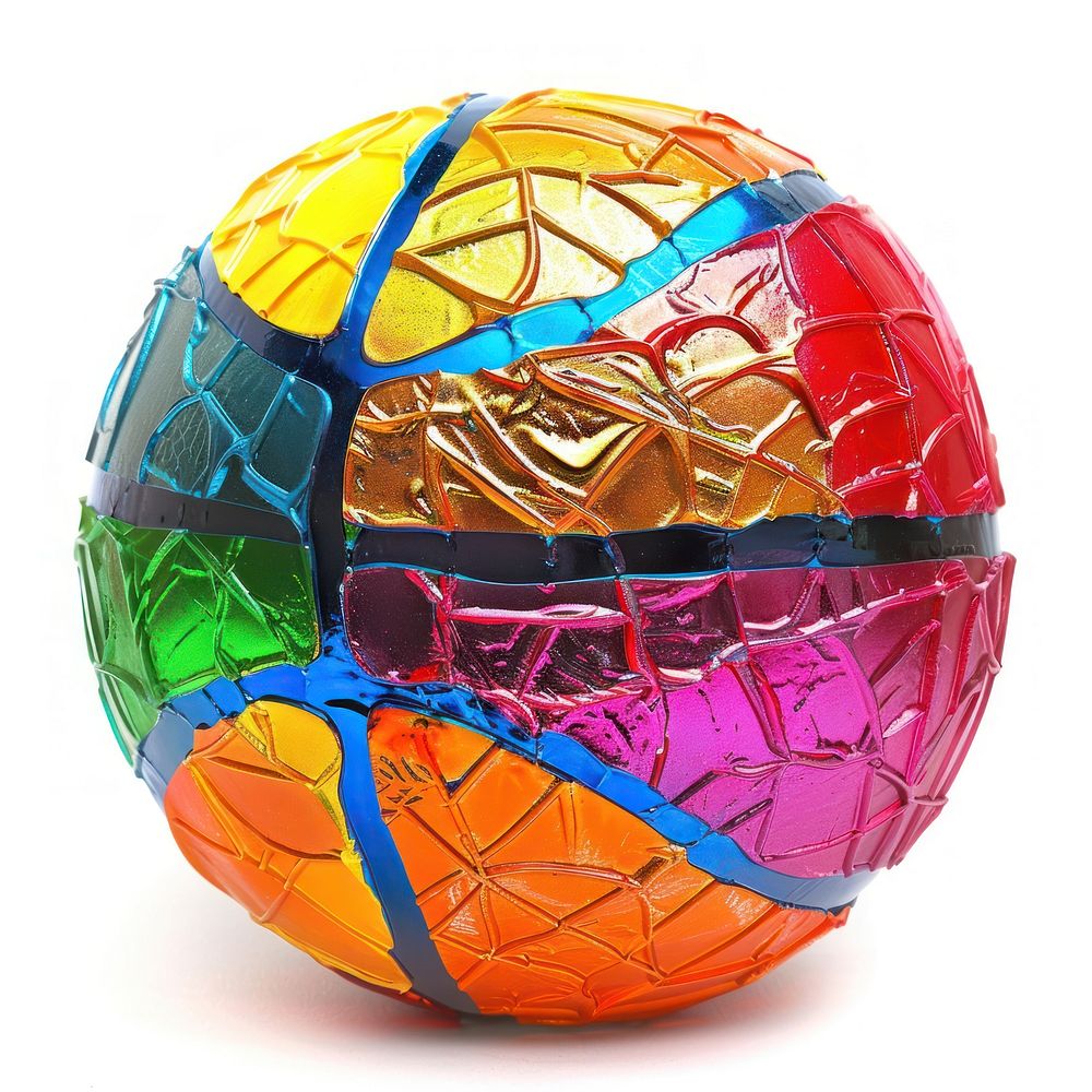 Basketball Ball sphere white background creativity.