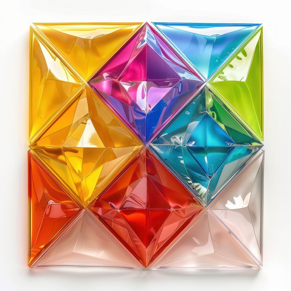 Diamond shaped backgrounds origami toy.