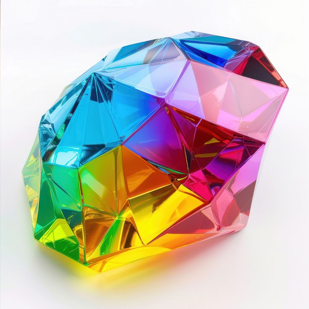 Gem shaped gemstone jewelry crystal.