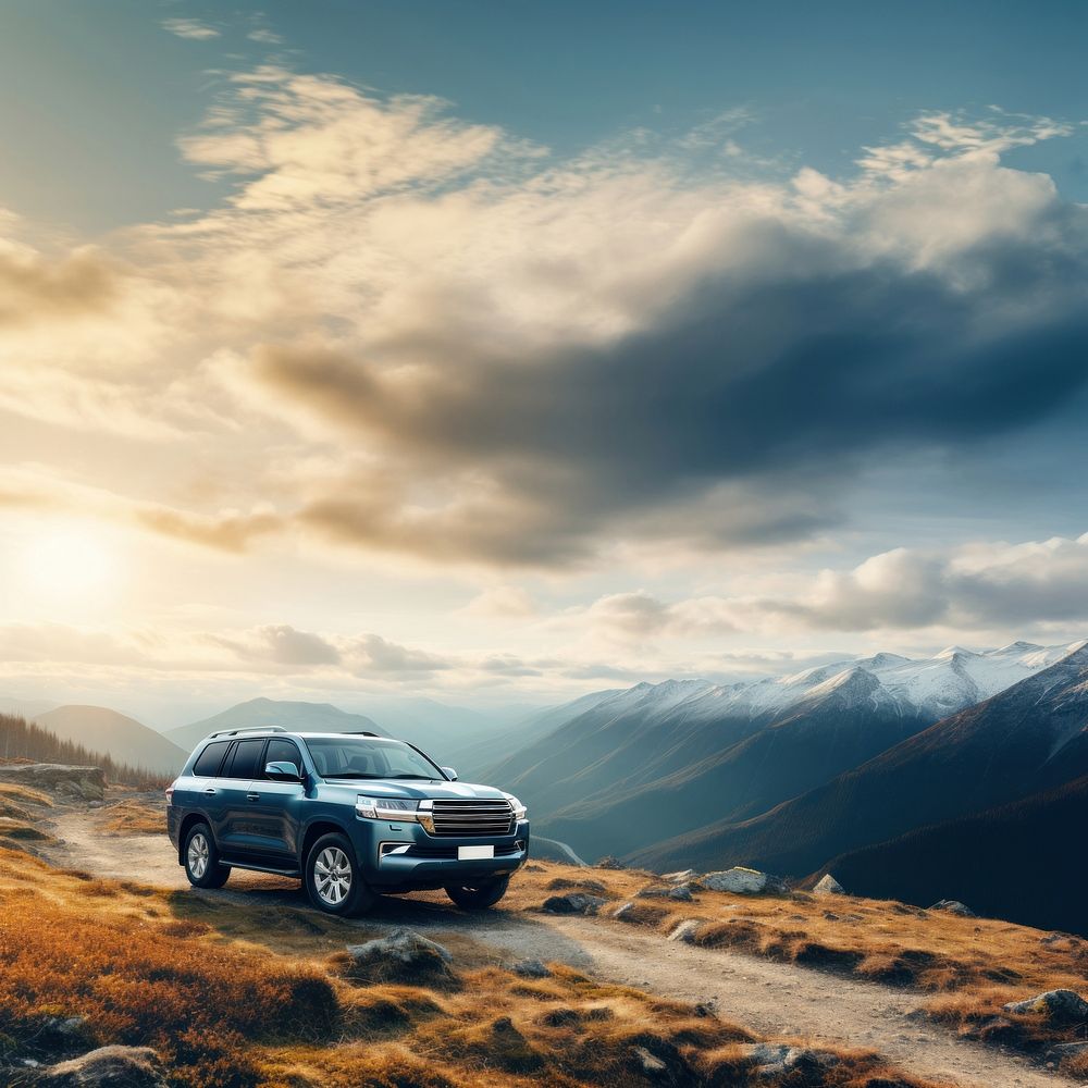 SUV car vehicle. AI generated Image by rawpixel.