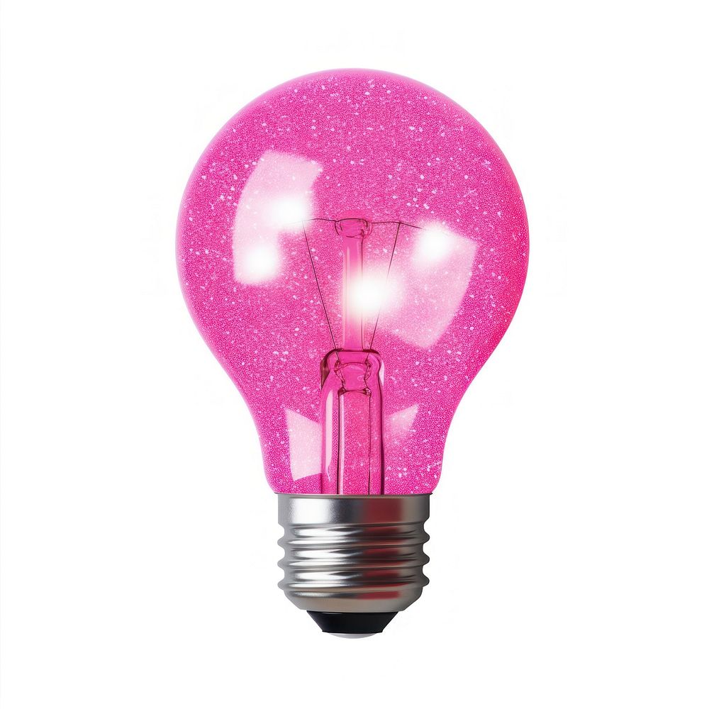 Light bulb icon lightbulb pink led.
