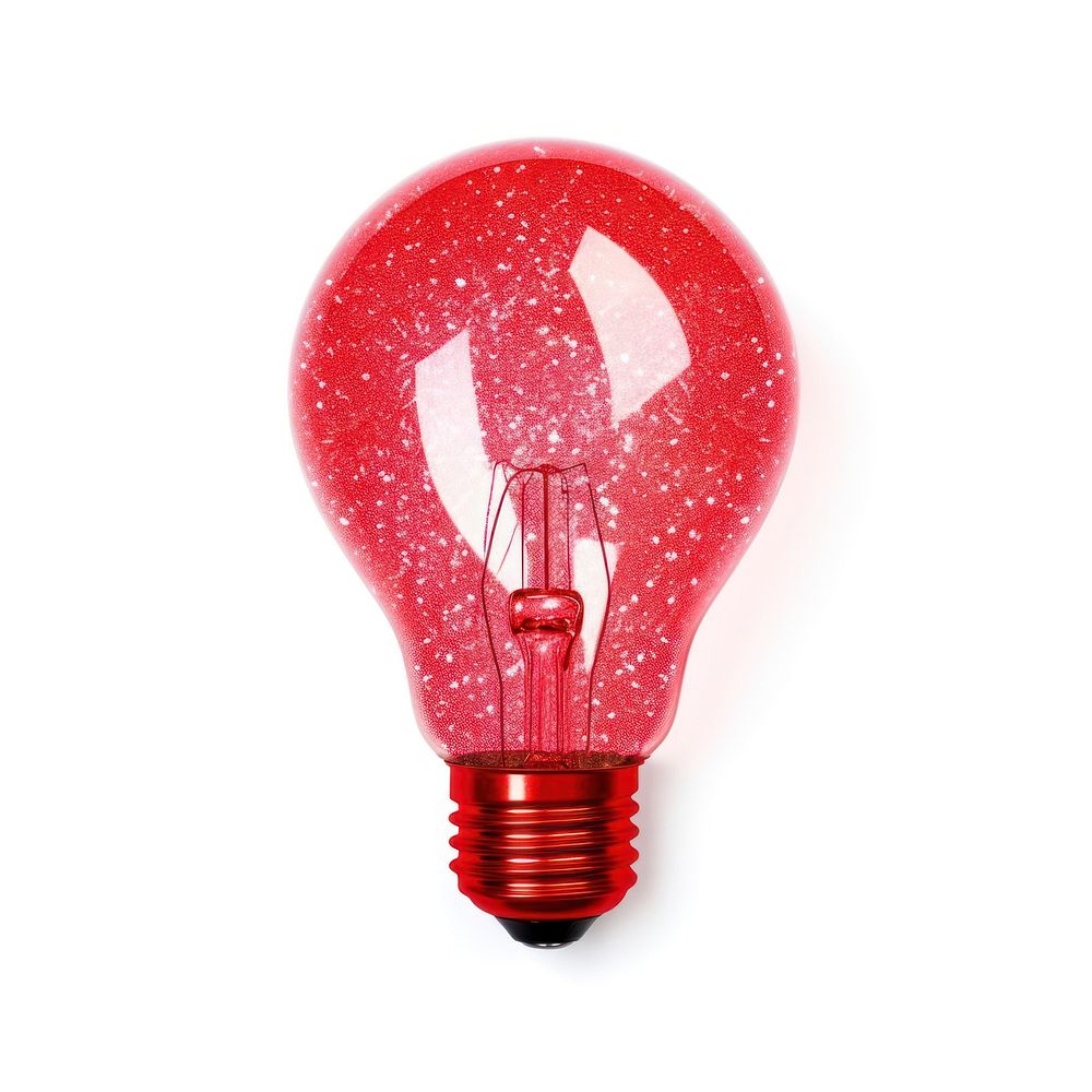 Light bulb icon lightbulb red white background.