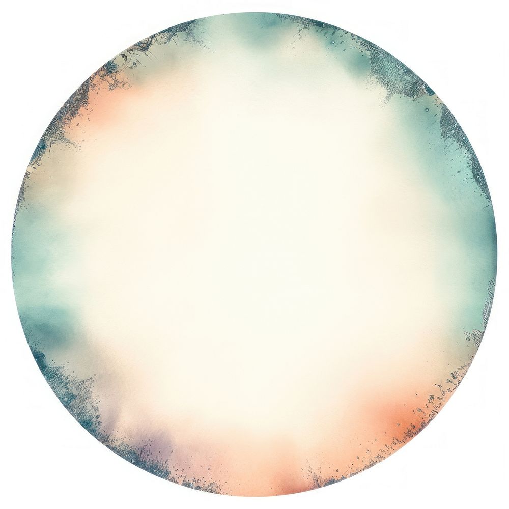 Vintage moon circle frame backgrounds texture white background.