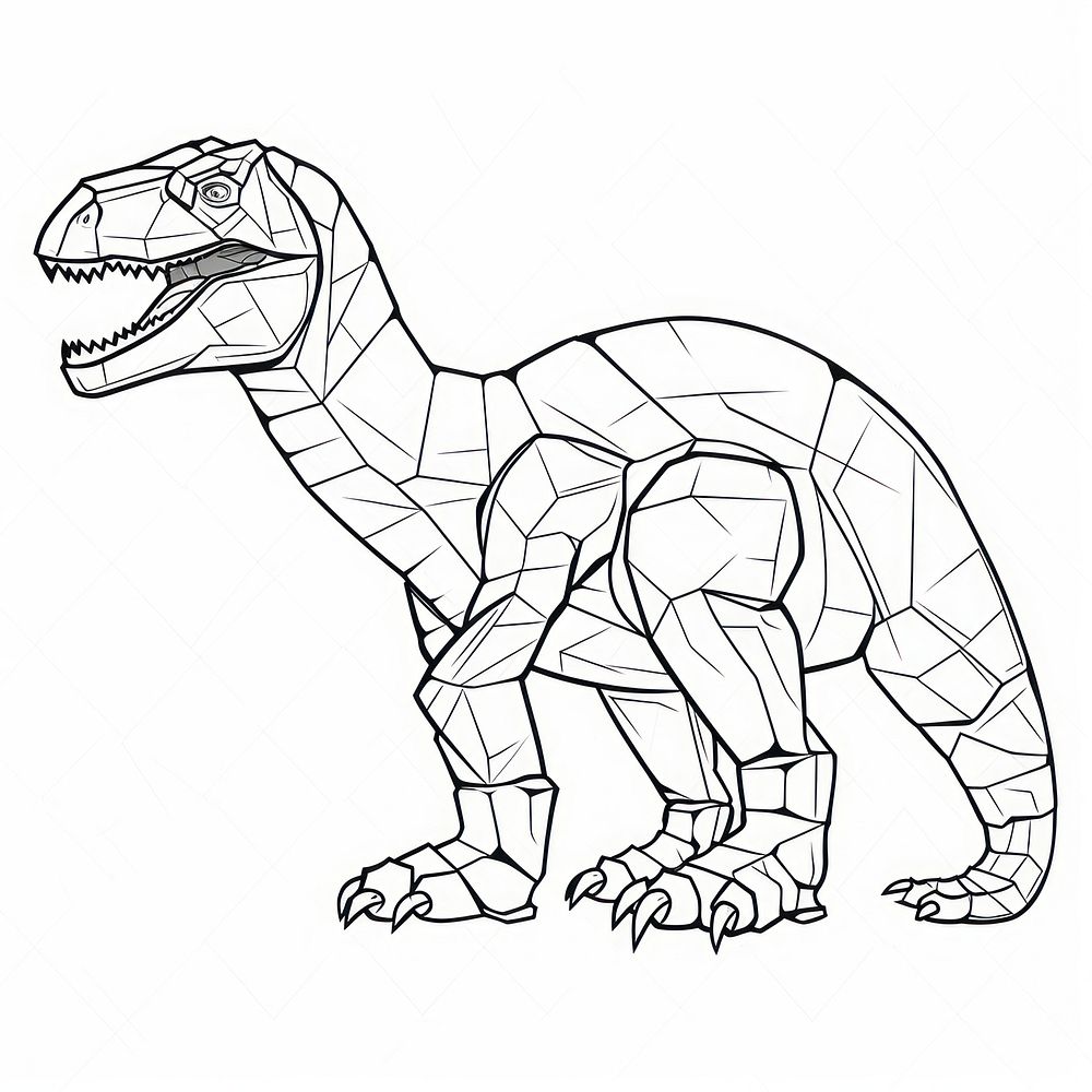 Dinosaur sketch drawing animal.