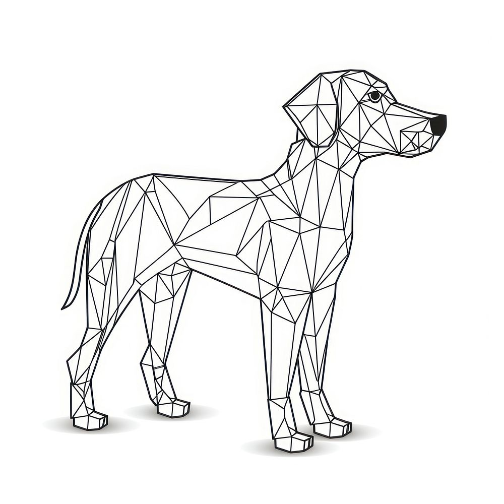 Sketch dog drawing animal.