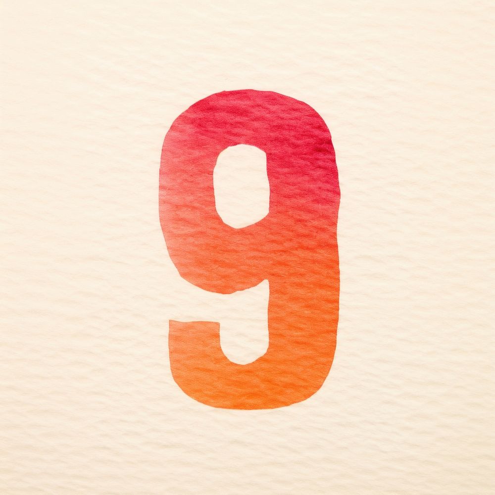 Number letters 9 text alphabet trademark.