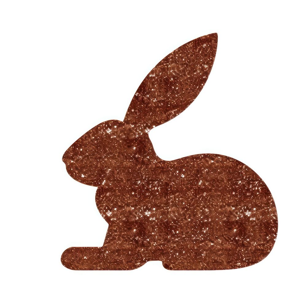 Brown color rabbit icon rodent animal mammal.