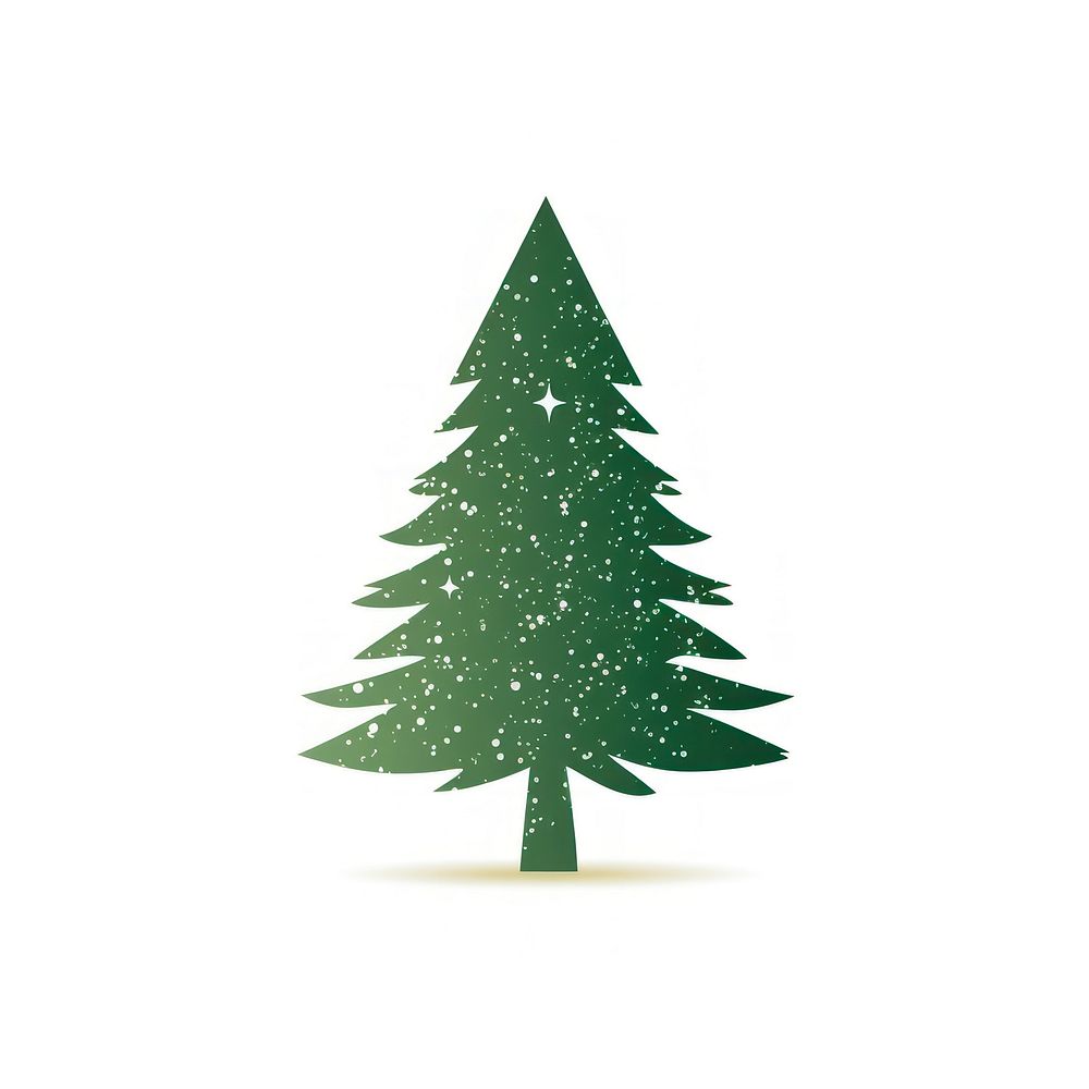 Green color pine tree icon christmas plant shape.